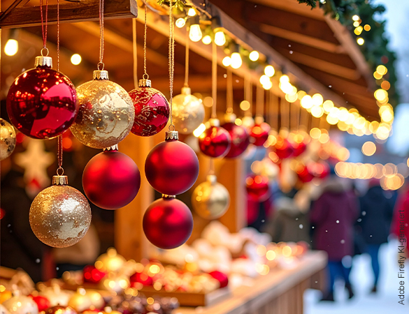 Weihnachtsmarkt - Adobe Firefly KI-generiert
